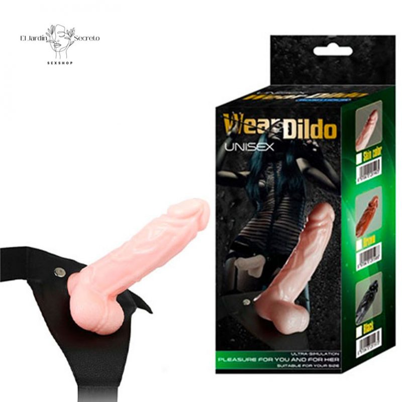 Arnés Dildo 12cm Vibrador Hollow Strap On With Ball Para Hombre
