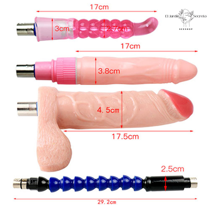 Sex Machine Maquina Sexual automática Pink Extension 4 Dildos 6 Sex Machine Maquina Sexual automática Pink Extension 4 Dildos