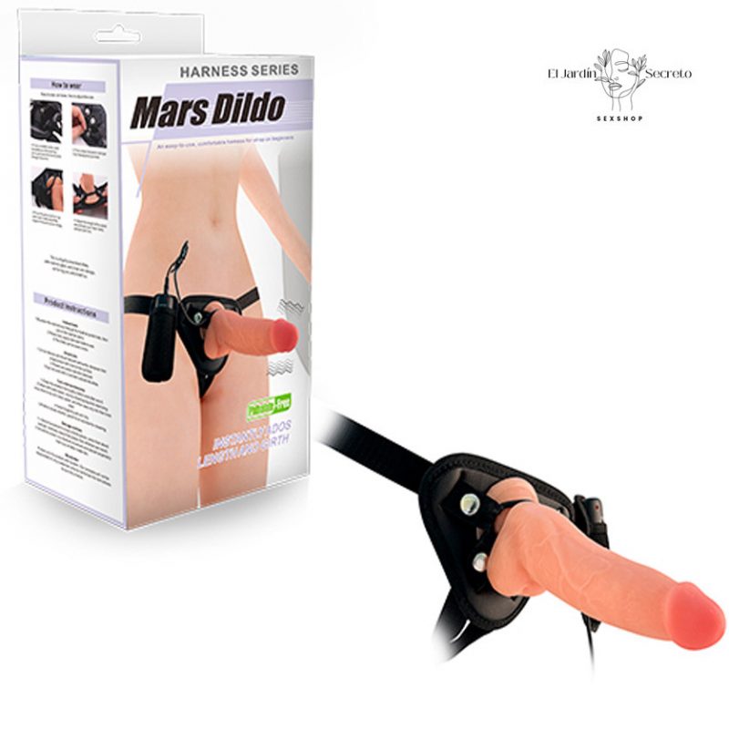 Vibrador Arnés Strap On 20cm Dildo Solido Mars Dildo