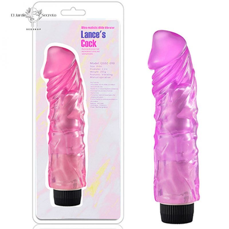Vibrador Rosa realista 20cm Recargable Vibrador Punto G