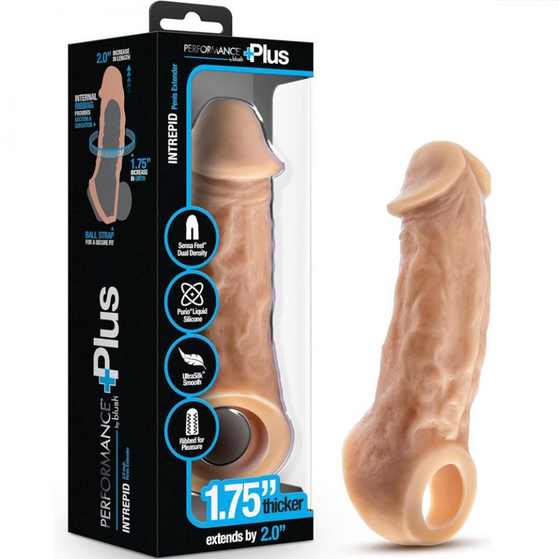 Funda y Extensión Intrepid Extends para tu pene con anillo 25cm Blush
