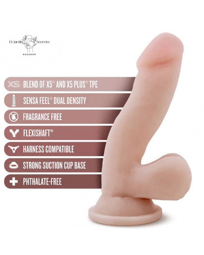 dildo consolador 17cm realista au naturel blush beige sensa feel