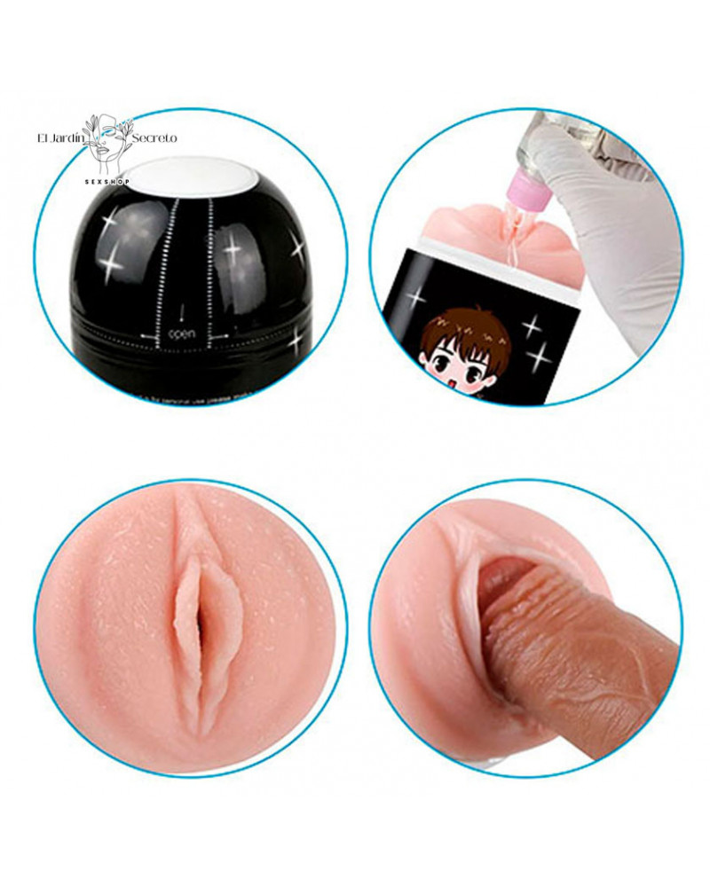 masturbador masculino forma vagina lovely cup masturbator vagina