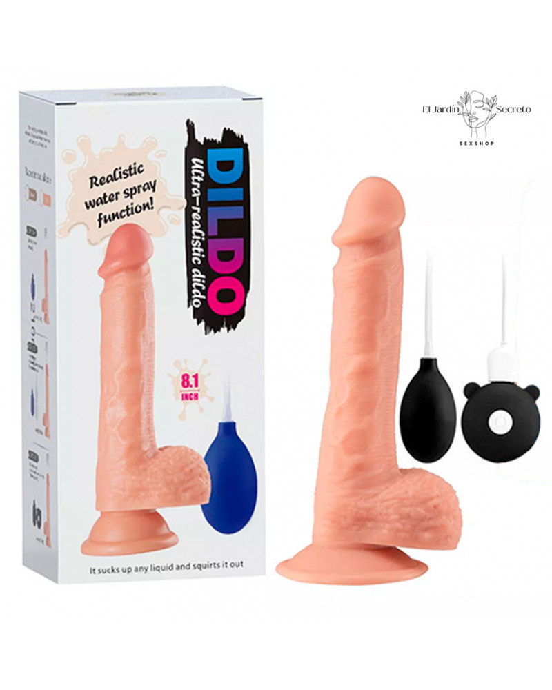 Vibrador 20cm Realista con Eyaculacion Realistic Ejaculating Dildo 3 vibrador 20cm realista con eyaculacion realistic ejaculating dildo