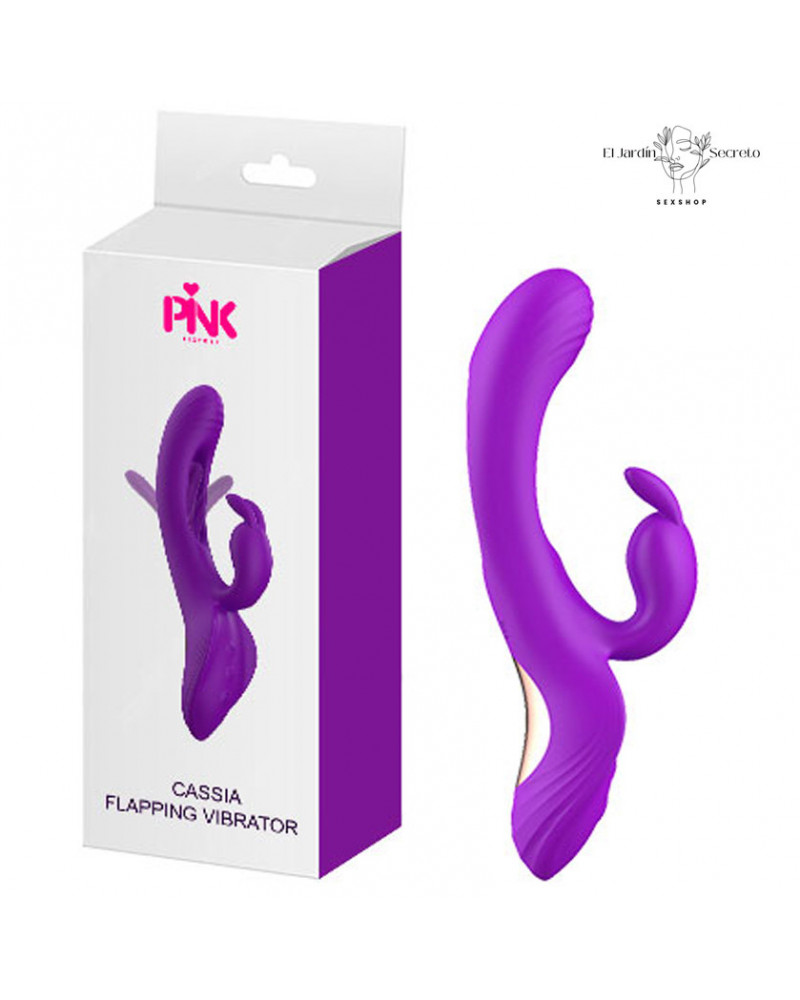 Vibrador 23cm Punto G y Clítoris Efecto Aleteo Cassia Pink Sex Toys 6 vibrador 23cm punto g y clitoris efecto aleteo cassia pink sex toys