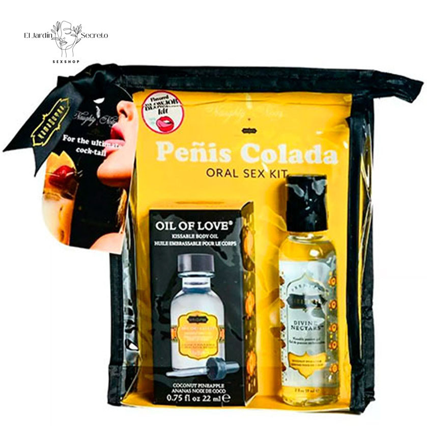 Kit de sexo oral con sabor Piña Colada Kamasutra