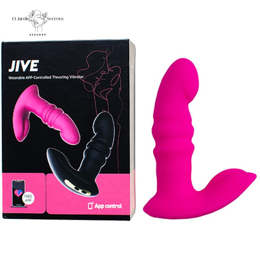 Vibrador estimulador de clítoris con penetración Punto G Jive Pink