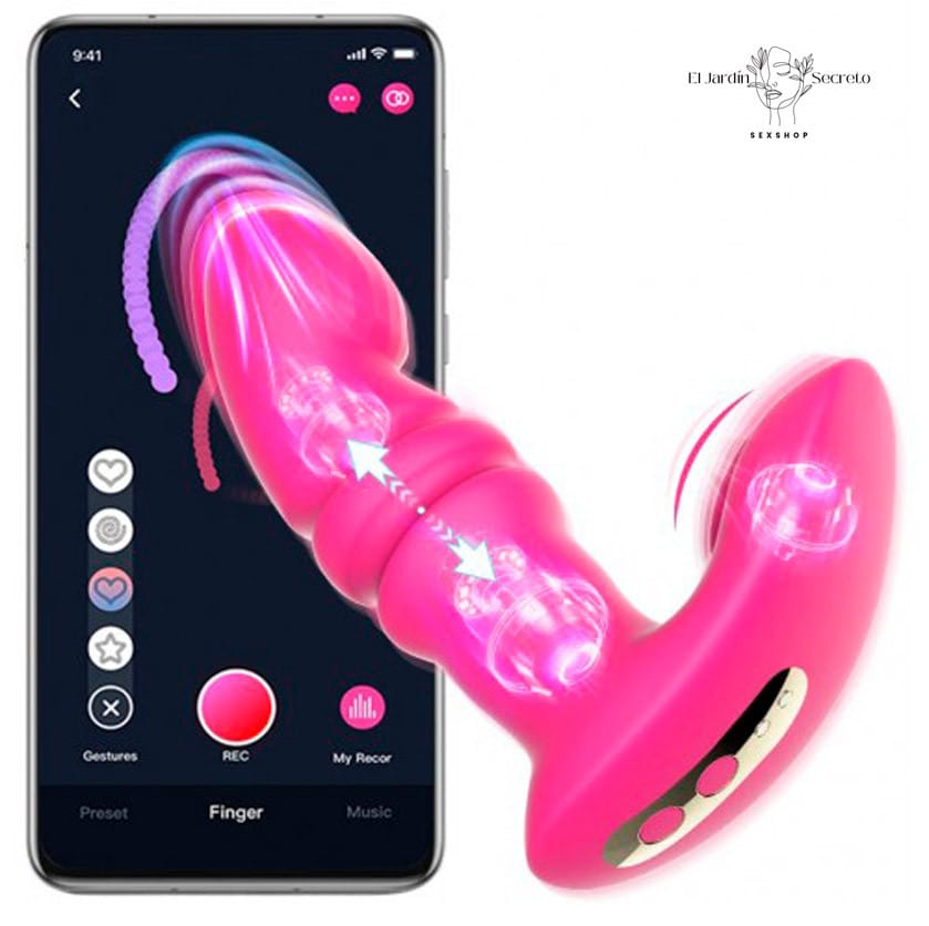 Vibrador estimulador de clítoris con penetración Punto G Jive Pink