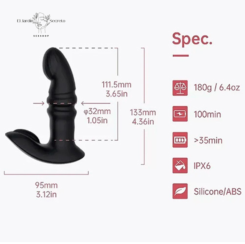 Vibrador estimulador de clítoris y Punto G Jive Black Magic