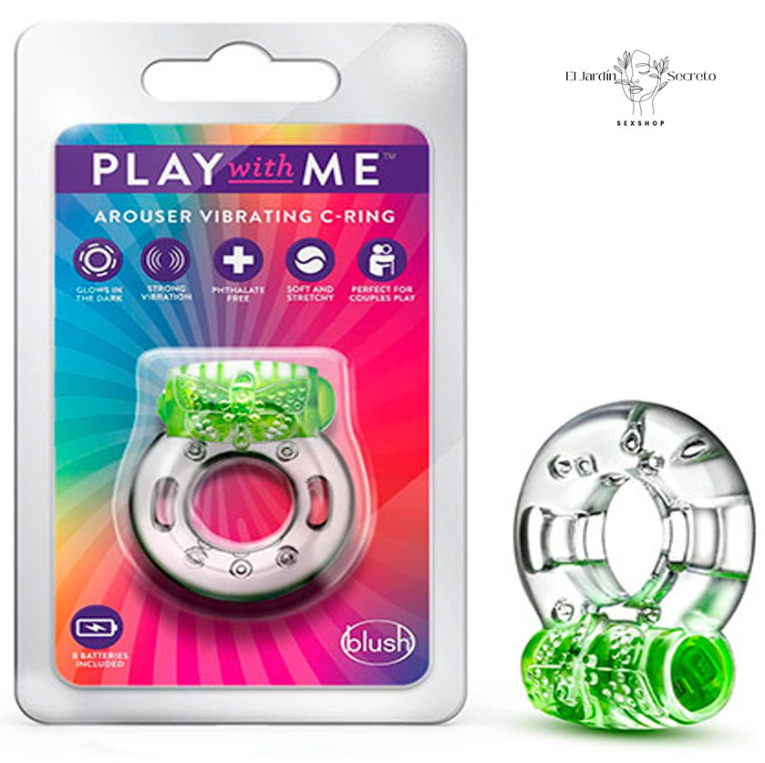 Anillo Vibrador Para Pene con estimulador Clítoris Arouser Vibrating C-Ring Green