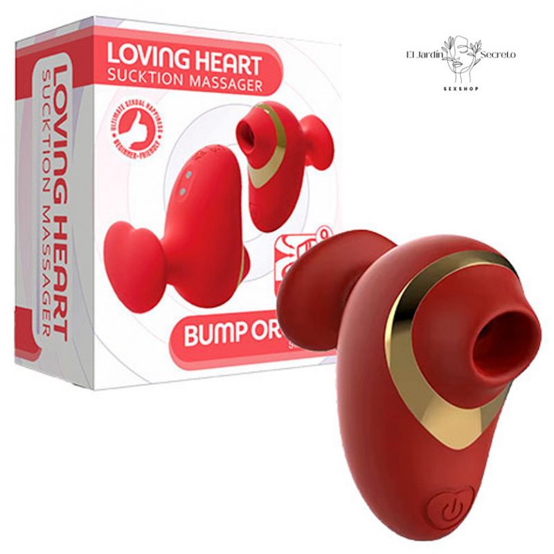 Succionador y Vibrador para Clítoris Heart Shaped Suction Massager