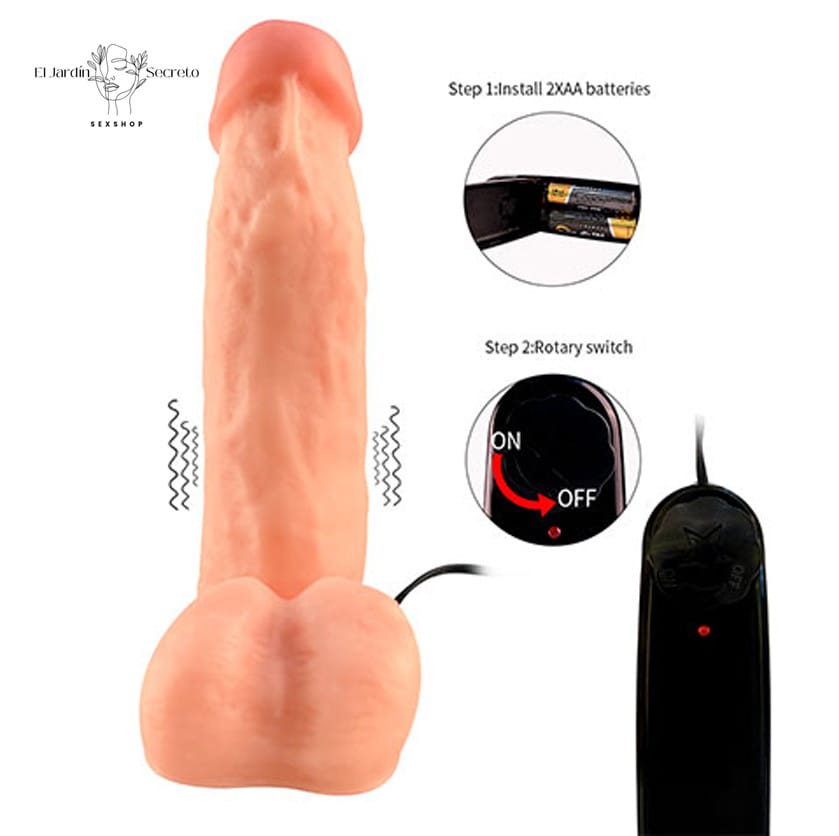 Vibrador 17cm Realista con Base de Succión Vibrador Punto G