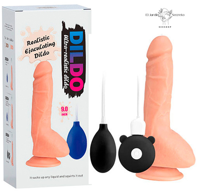 Vibrador 23cm Eyaculador X-Men Vibrating Realistic Ejaculating
