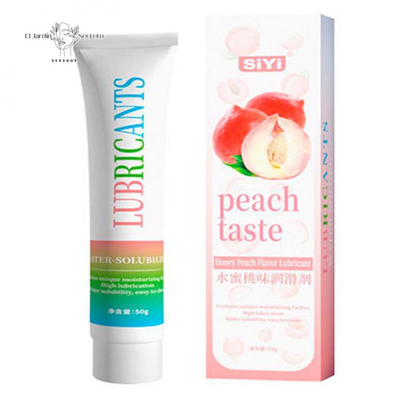 Lubricante Base Agua Sabor Durazno Lub Taste of Peach Siyi