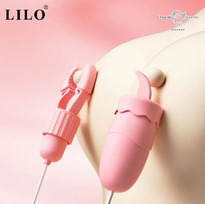 Pinzas para pezones con Lengua Vibrador de clítoris Pink Nipple Clip Licking 3 Pinzas para pezones con Lengua Vibrador de clítoris Pink Nipple Clip Licking