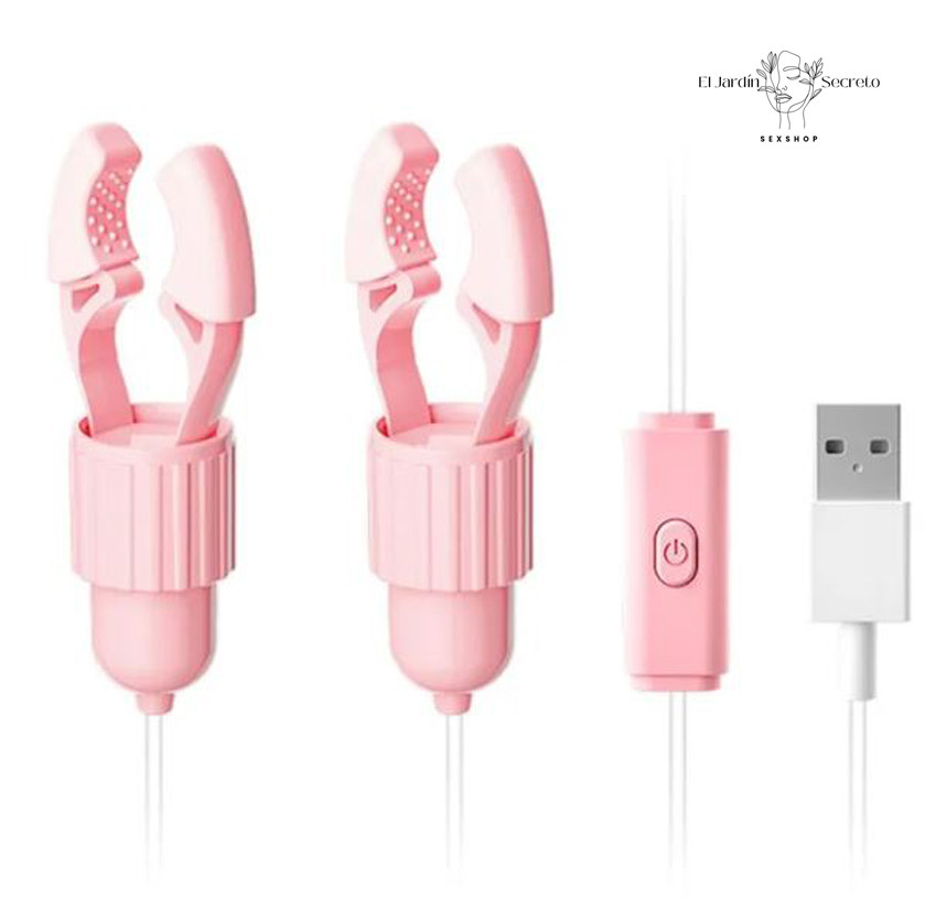 Pinzas con vibración para Pezón BDSM Pink Rabbit Nipple Clip Lilo