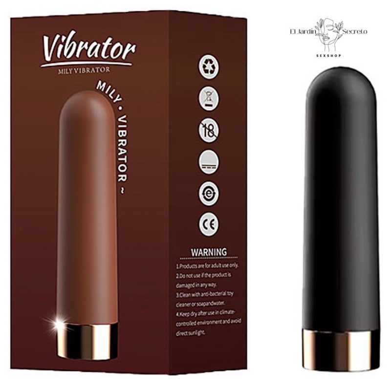 Bala Vibrador 8 cm Clítoris y Vagina Mily Black Lilo