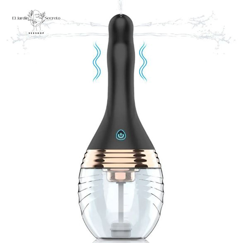Ducha 27cm Enema Anal con Vibrador y Chorro de agua Limpieza Anal 1 Ducha 27cm Enema Anal con Vibrador y Chorro de agua Limpieza Anal
