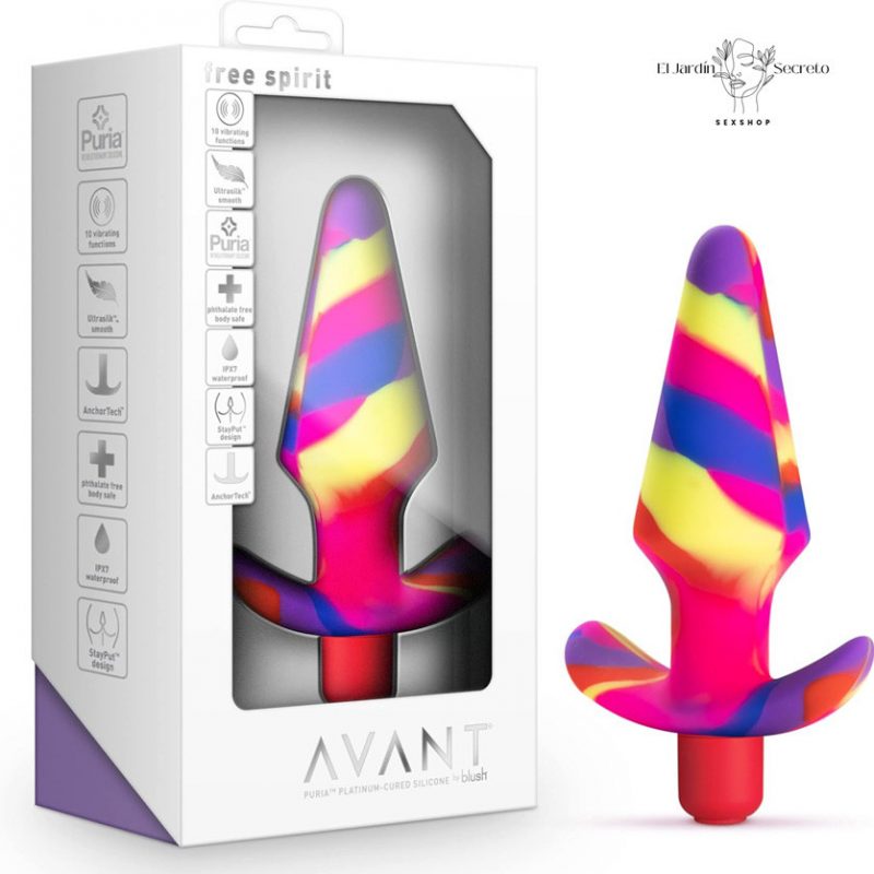 Plug Anal con Vibración 12cm Free Spirit Scarlet Blush Novelties