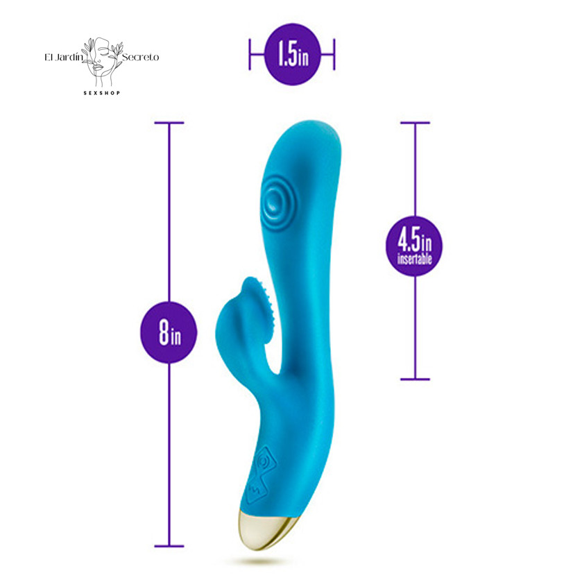 Vibrador 20cm Conejo para Punto g y clítoris Arousin AF Blue Blush Novelties 5 Vibrador 20cm Conejo para Punto g y clítoris Arousin AF Blue Blush Novelties