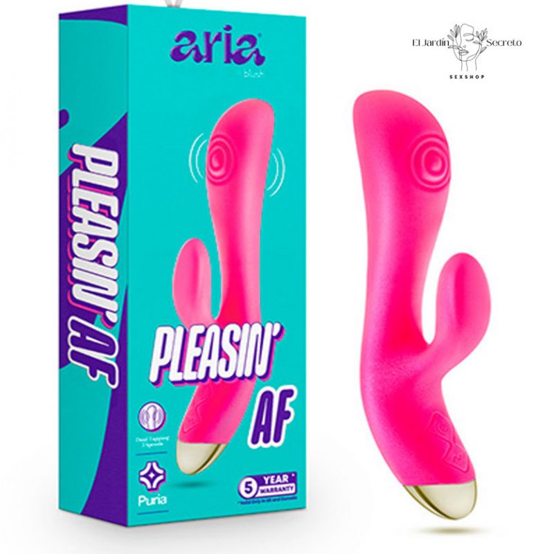 Vibrador 20cm Conejo para Punto g y clítoris Arousin AF Fucsia Blush