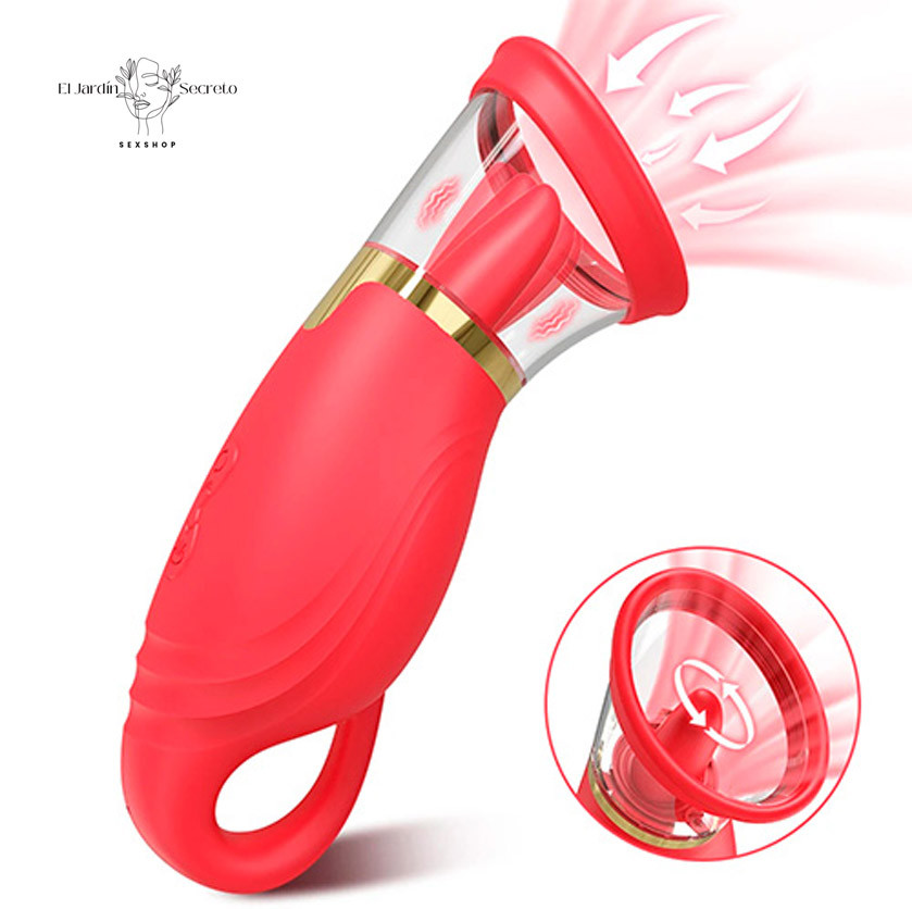 Lengua Vibrador y succionador para clítoris Monica Licking Vibrator Pink Sex Toys 4 Lengua Vibrador y succionador para clítoris Monica Licking Vibrator Pink Sex Toys