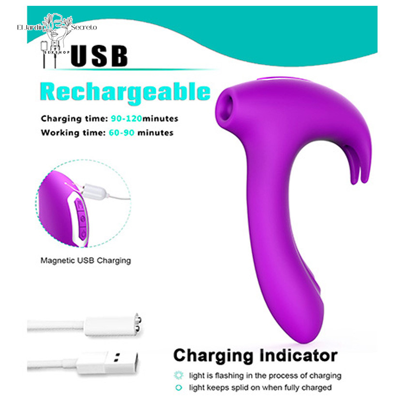 Vibrador y Succionador de Clítoris Martillo Magico Chloé Pink Sex Toys 6 Vibrador y Succionador de Clítoris Martillo Magico Chloé Pink Sex Toys