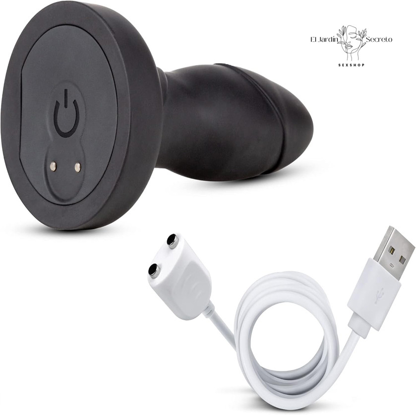 Plug Anal 15 cm con giro y Vibración Drive Plug Black Blush 6 Plug Anal 15 cm con giro y Vibración Drive Plug Black Blush