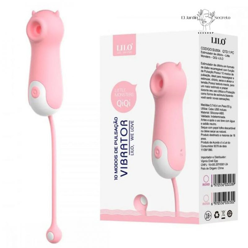 Succionador de Clítoris y Vibrador 20cm QiQi Lilo