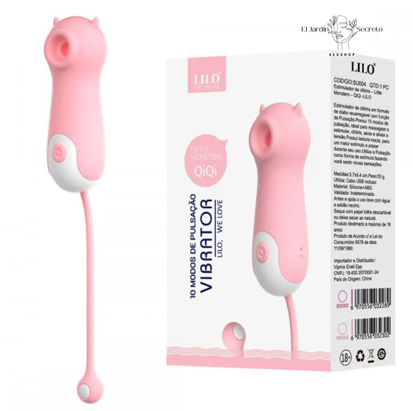 Succionador de Clítoris y Vibrador 20cm QiQi Lilo 1 Succionador de Clítoris y Vibrador 20cm QiQi Lilo