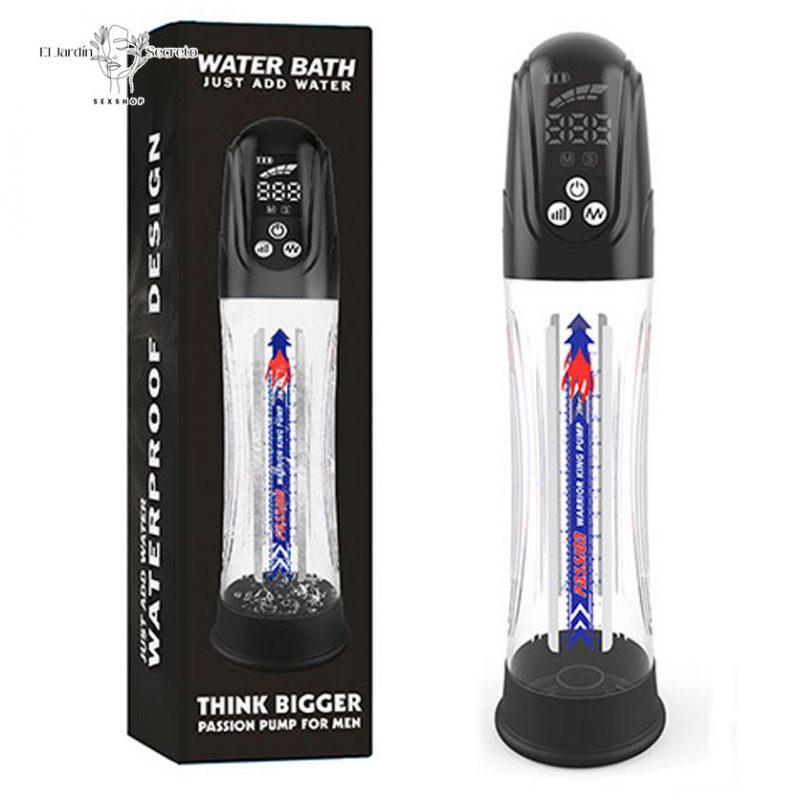 Bomba de Succión pene agua LCD Think Bigger Bath Pump Rechargeable