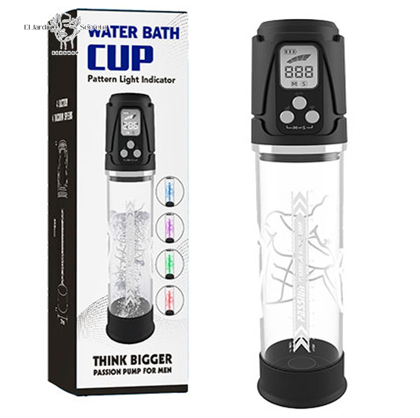 Bomba de Succión con Agua para pene Bath Cup Pump Rechargeable