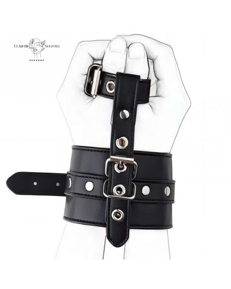 Esposas para muñecas y dedos Cuero Sintético Juegos de restricción BDSM 8 esposas para munecas y dedos cuero sintetico juegos de restriccion bdsm