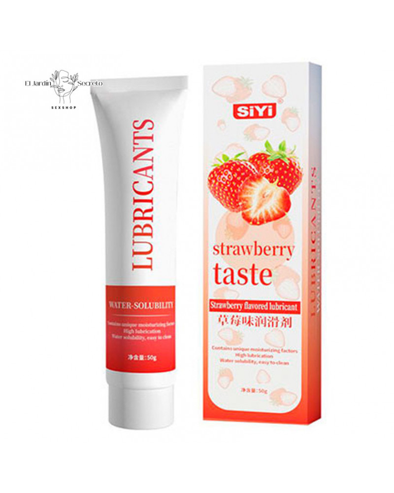 Lubricante Base Agua Sabor Fresa Lub Taste of Strawberry Siyi 4 lubricante base agua sabor fresa lub taste of strawberry siyi