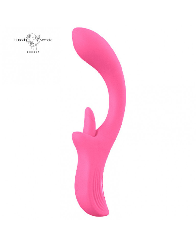 Vibrador Punto g y Lengua para Clítoris Nora G Spot Vibrator Pink Sex Toys 4 vibrador punto g y lengua para clitoris nora g spot vibrator pink sex toys