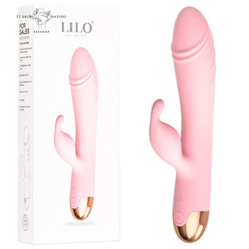 Vibrador Conejito 20cm Realista Punto G Clítoris Missing in Action Pink Lilo
