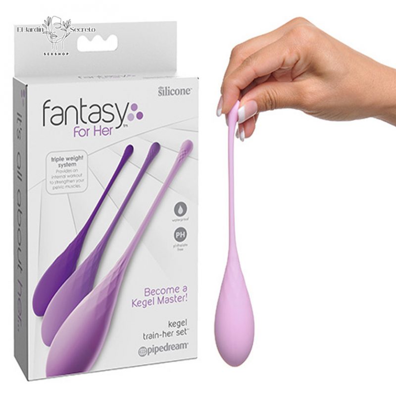 Kit 3 Bolas Kegel Kegel Train Her Set Purple Pipedream