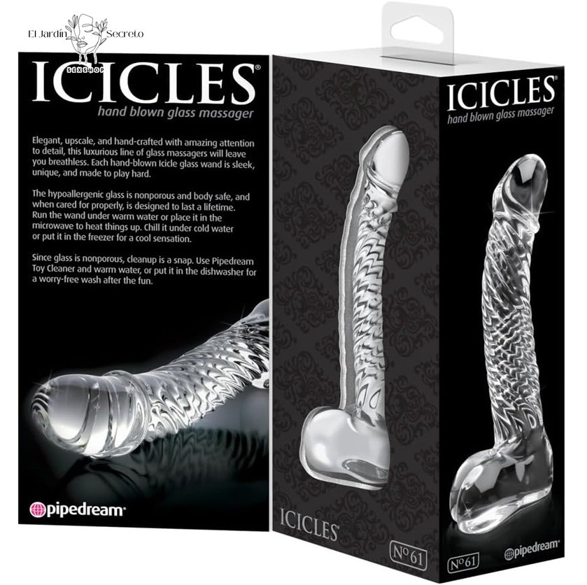 Dildo de Cristal 15cm Punto G Dildo Icicles 61 Pipedream 4 Dildo de Cristal 15cm Punto G Dildo Icicles 61 Pipedream