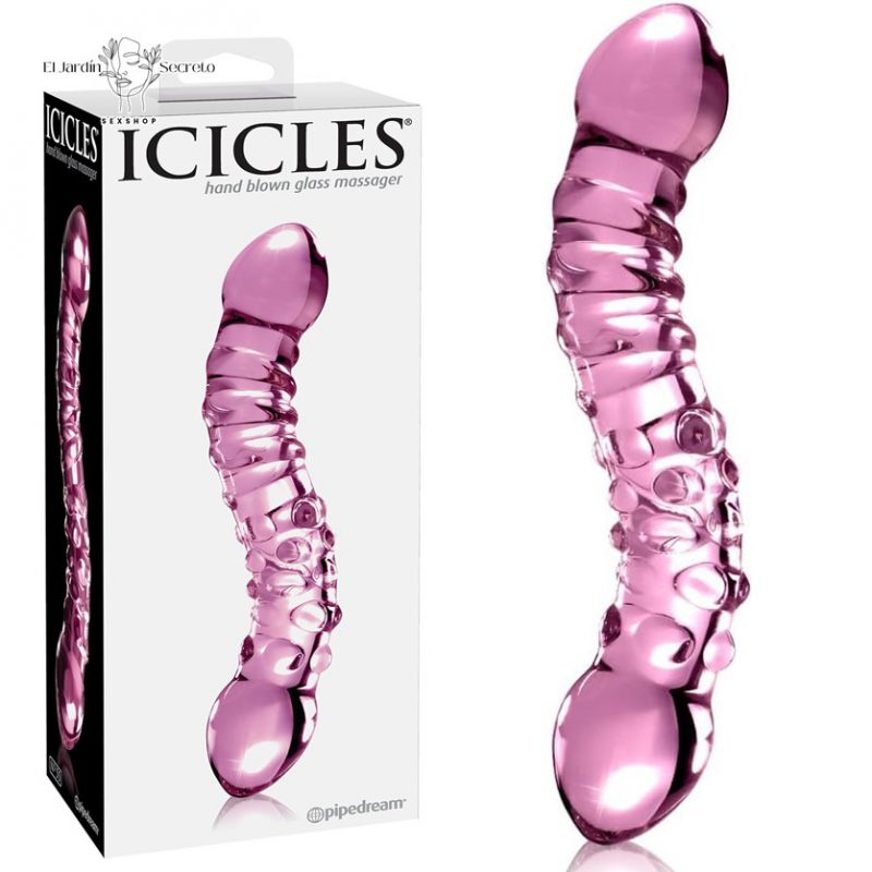 Dildo Doble de Cristal 20cm Punto G Dildo Icicles 55 Pipedream