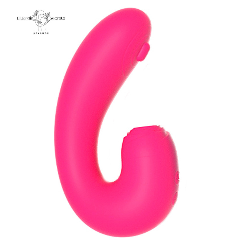 Vibrador Punto G y Succionador de Clítoris Dika Pink NV Toys