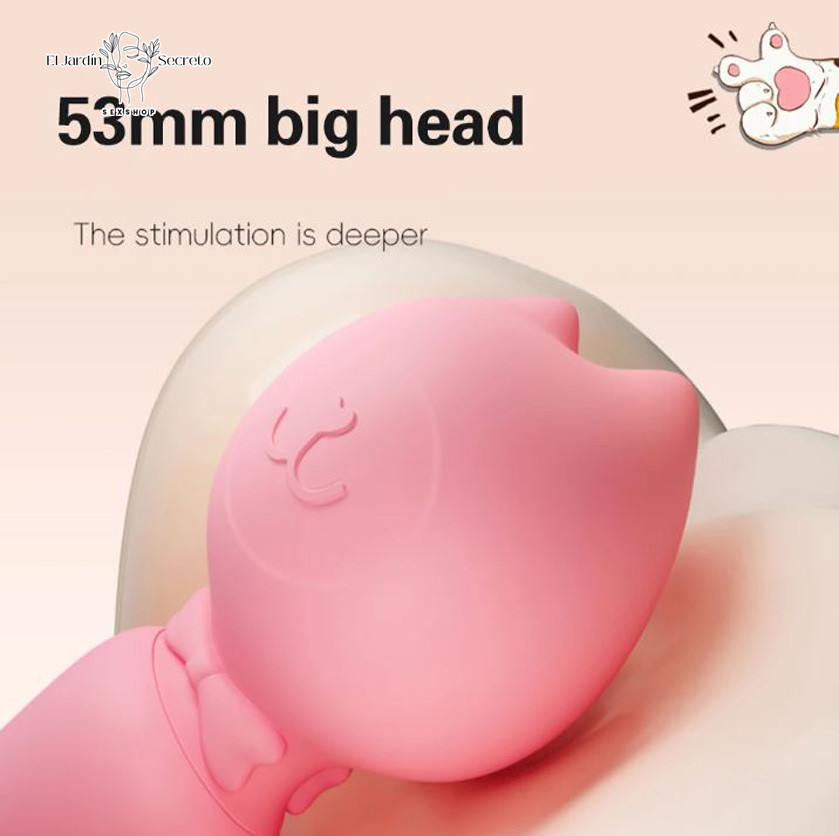 Vibrador 21cm Gatito con Cabeza Flexible punto G y Clítoris 5 Vibrador 21cm Gatito con Cabeza Flexible punto G y Clítoris