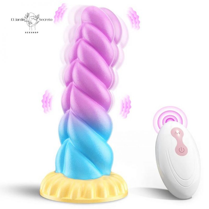 Vibrador 15cm Fantasia Arcoiris Vibrador para tu Punto G Anal