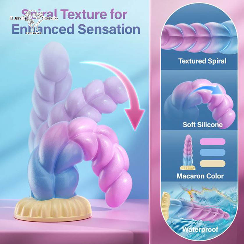 Vibrador 15cm Fantasia Arcoiris Vibrador para tu Punto G Anal