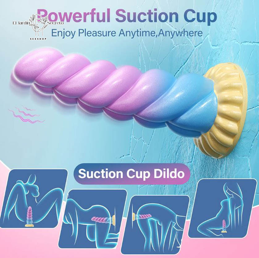 Vibrador 15cm Fantasia Arcoiris Vibrador para tu Punto G Anal
