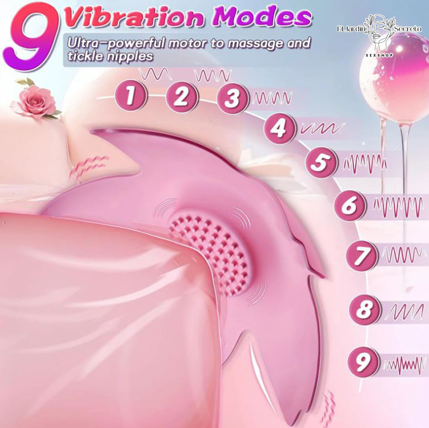 Vibrador para pezón adherible con Control remoto BDSM 3 Vibrador para pezón adherible con Control remoto BDSM