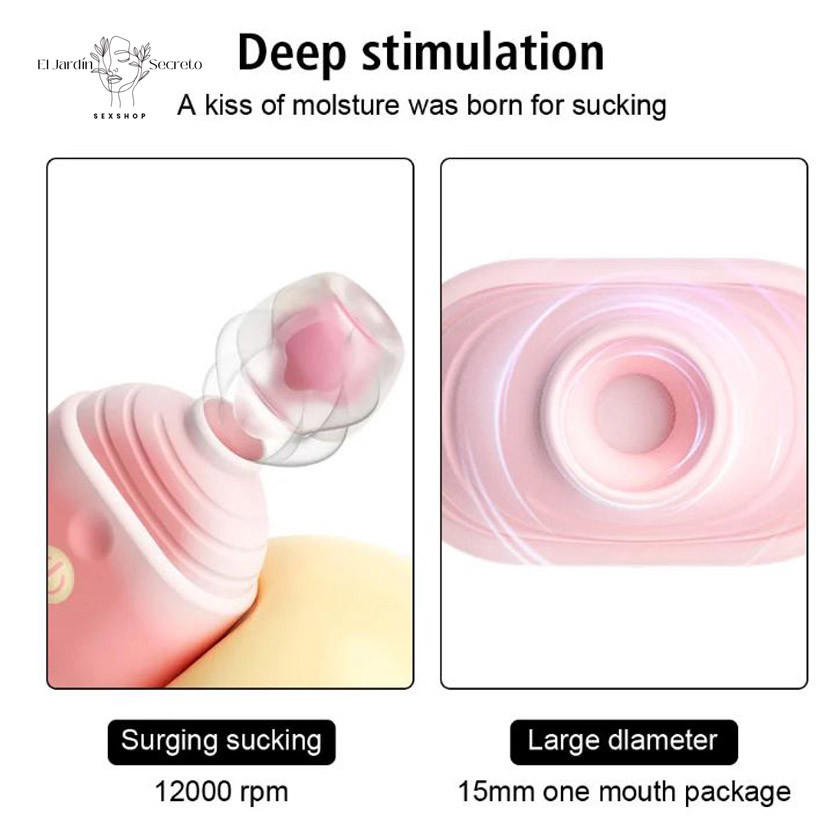 Succionador para Clítoris Mini Paleta de helado Vibrador rosa 3 Succionador para Clítoris Mini Paleta de helado Vibrador rosa