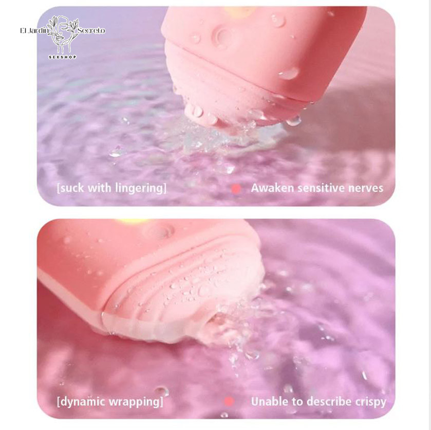 Succionador para Clítoris Mini Paleta de helado Vibrador rosa 5 Succionador para Clítoris Mini Paleta de helado Vibrador rosa