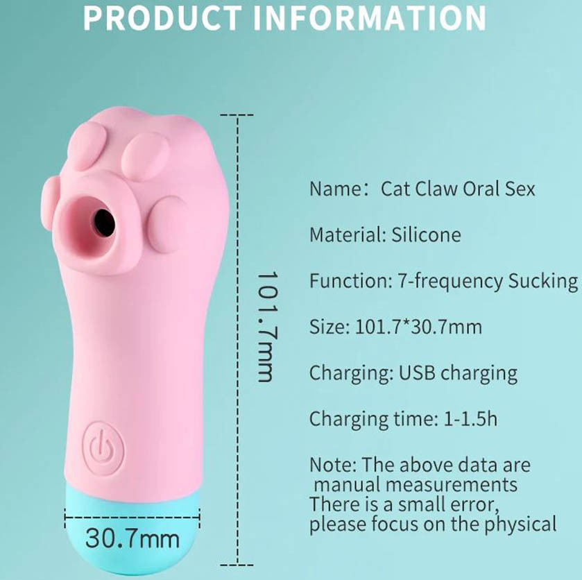Succionador para Clítoris y Pezón Kitten Paw Pink