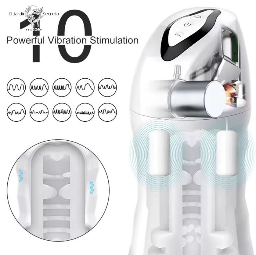Masturbador Vibrador y succión para tu pene Vibrador Recargable 8 Masturbador Vibrador y succión para tu pene Vibrador Recargable