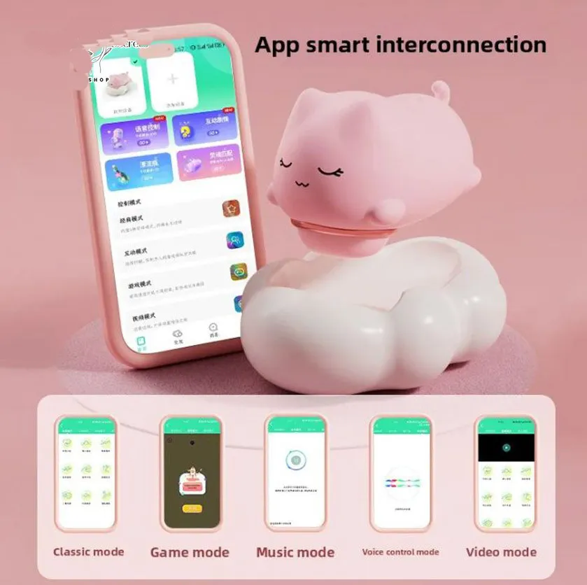 Succionador Vibrador de Clítoris Gatito Kawaii Dormido APP Android 4 Succionador Vibrador de Clítoris Gatito Kawaii Dormido APP Android - Imagen 4